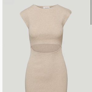 Wilfred free cutout knit mini dress